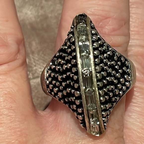 Unique Vintage Brutalist Ring size 9 - Picture 4 of 6